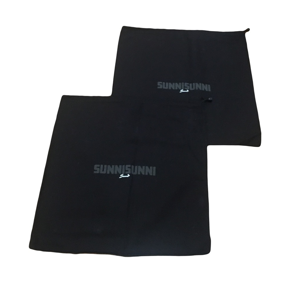 Sunni Sunni Two (2) Black Drawstring Dust bag Garment bags Lightweight Soft